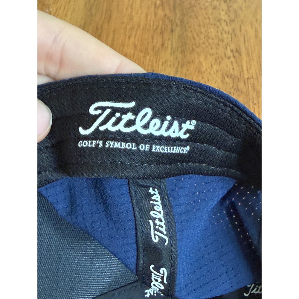 Titleist Navy Snapback Golf Hat Cap Polyester Logo Unisex Adults - Picture 4 of 10